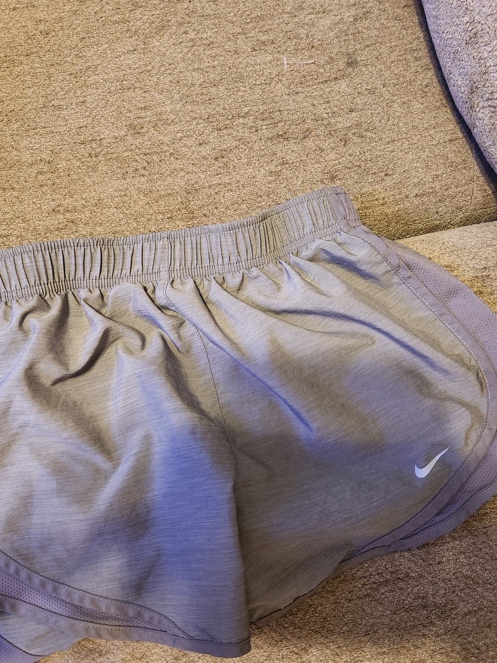 Nike Dri-FIT Running Shorts — Greyish Purple Small